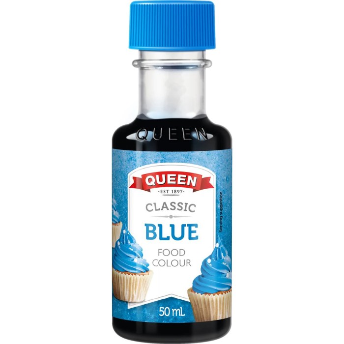 Blue food coloring powder