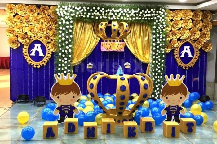 Royal prince theme birthday decoration