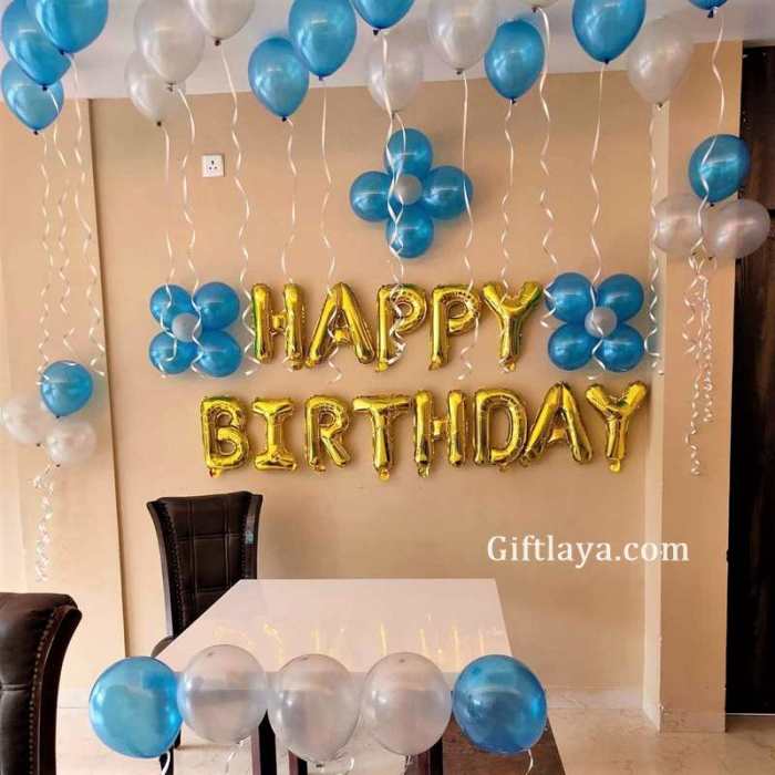 Decoration simple birthday party