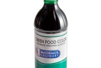 Green liquid food coloring