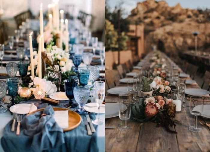 Bridal party table decoration ideas