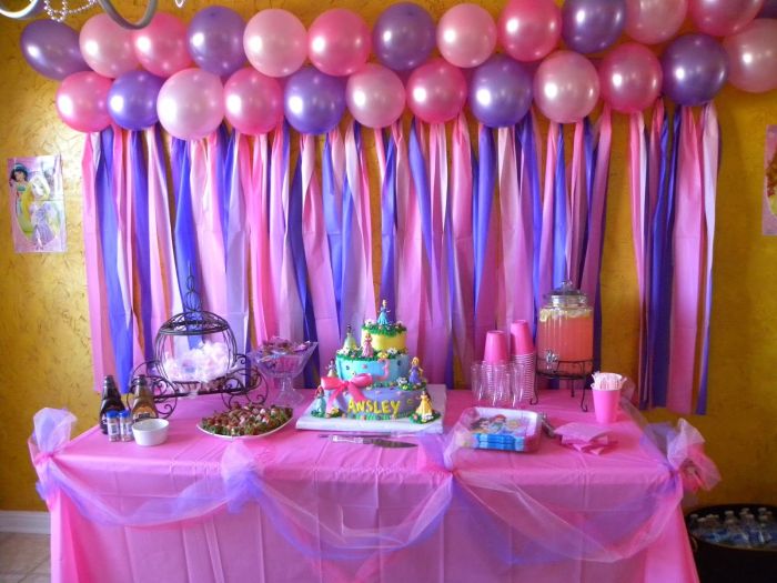 Birthday table decoration ideas