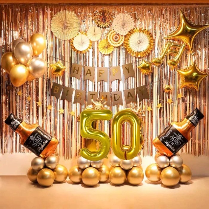 Decoration for 50th birthday