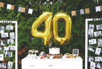 Decoration 40th birthday party