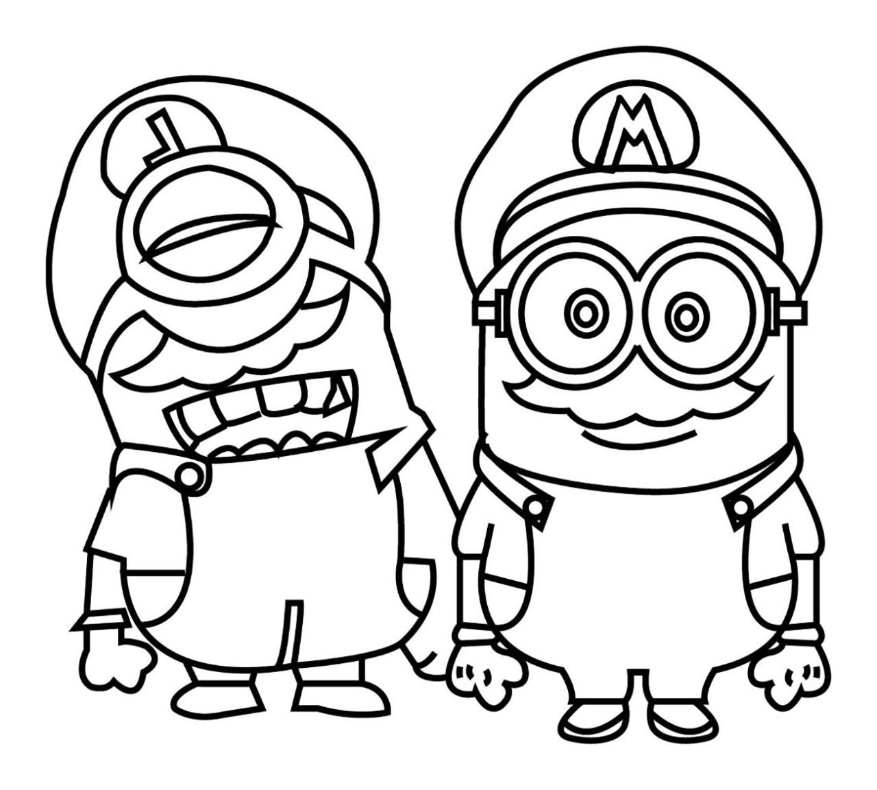 Minions coloring pages