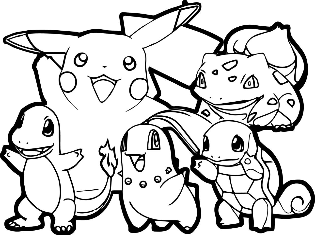 Pokemon coloring pages printable