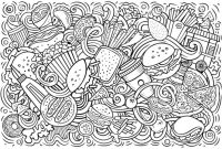 Free food coloring pages