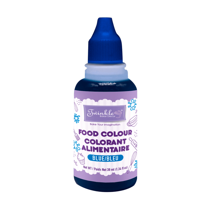 Blue food coloring powder