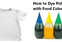 Can you dye polyester with food coloring