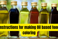 Dye free oil based food coloring