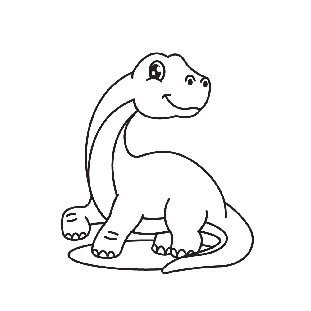 Dinosaur coloring page