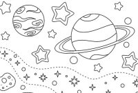 Space coloring pages