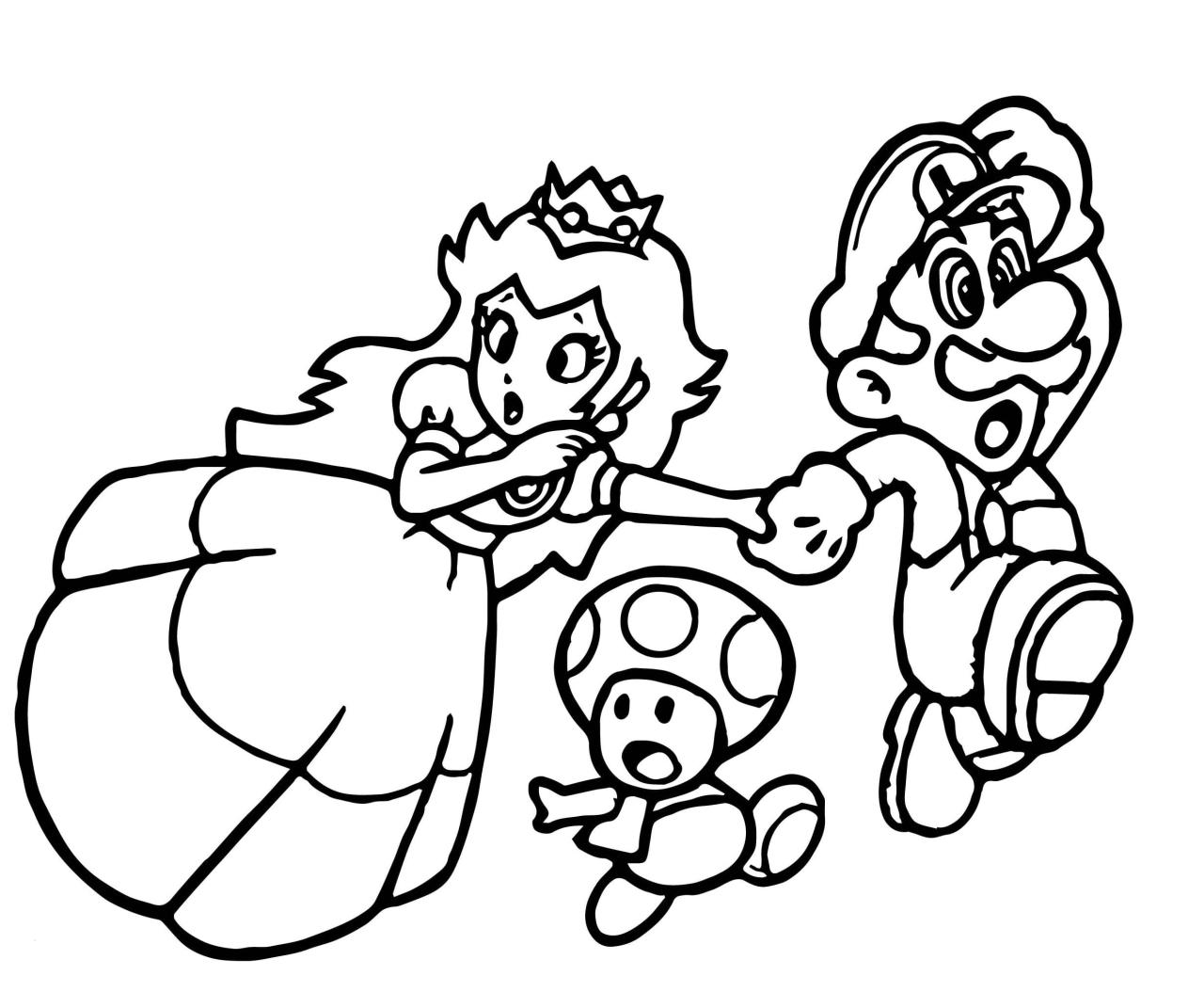 Super mario coloring pages