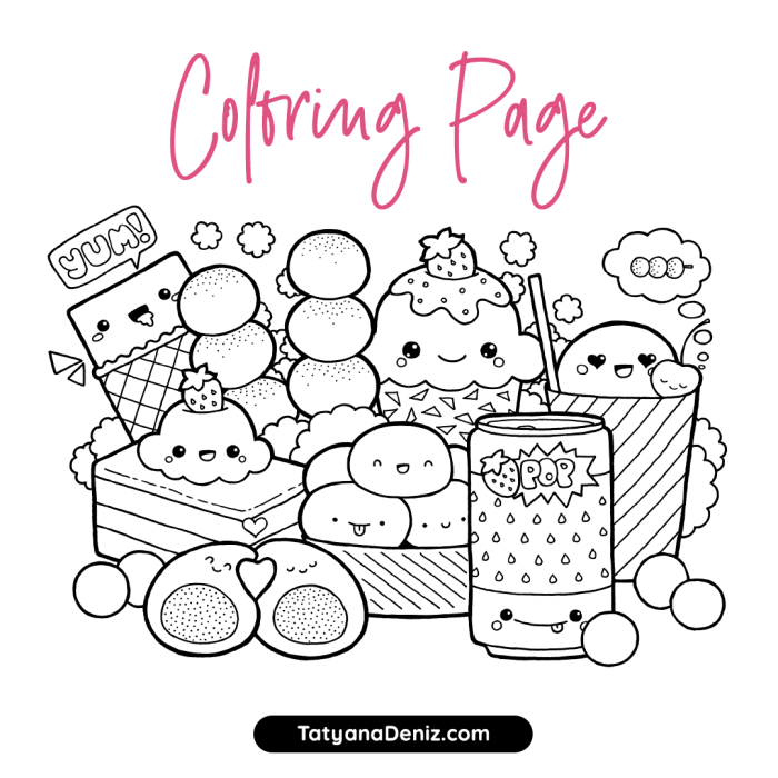 Free printable coloring pages food