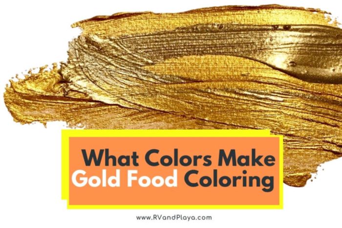 How to make gold food coloring