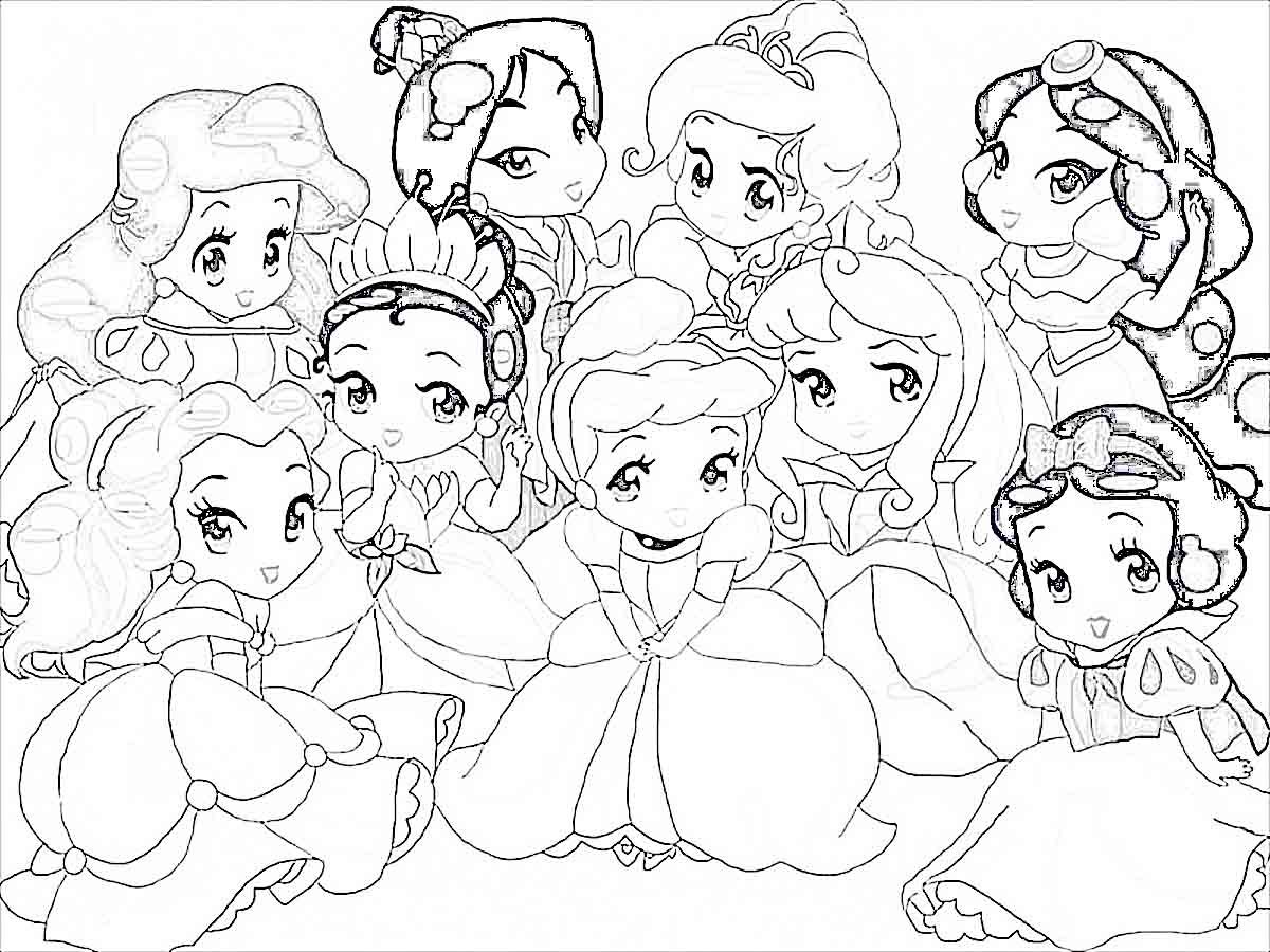 Princess coloring page