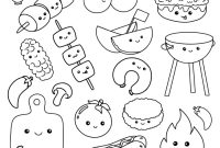 Bbq food coloring pages