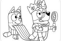 Bluey coloring page