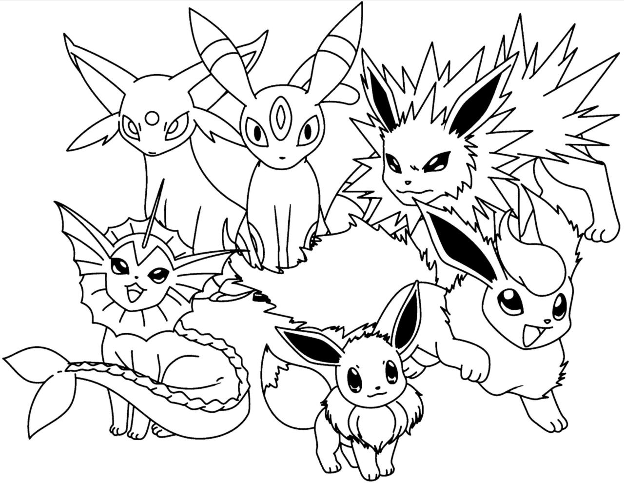 Pokemon coloring pages printable