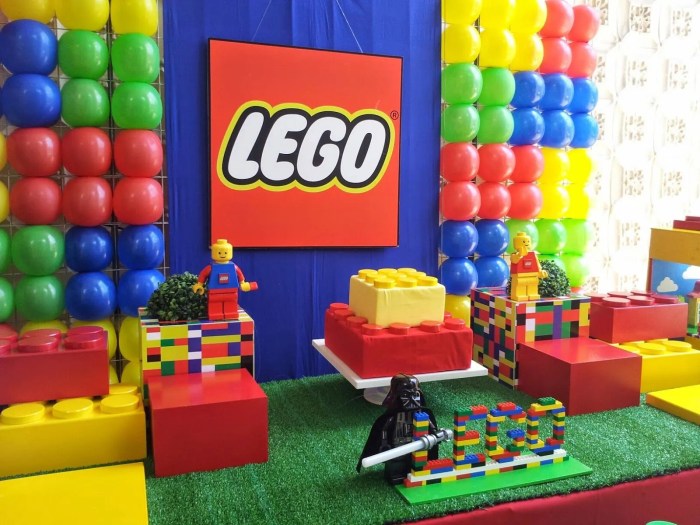 Decoration lego themed birthday party