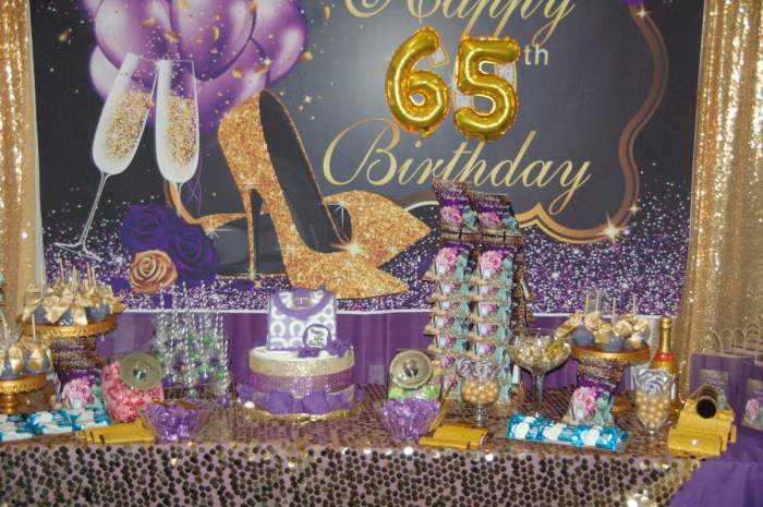 65th birthday decoration ideas