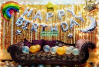 Happy birthday balloons decoration