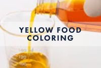 What is yellow food coloring made of