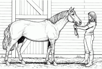 Horse coloring page