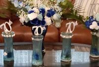 Table decoration ideas for 70th birthday party