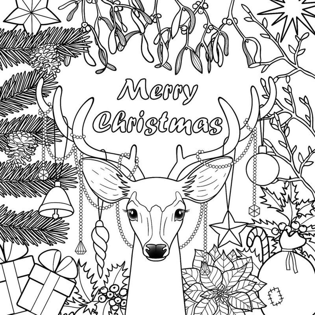 Christmas coloring pages free