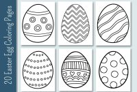 Easter egg coloring pages