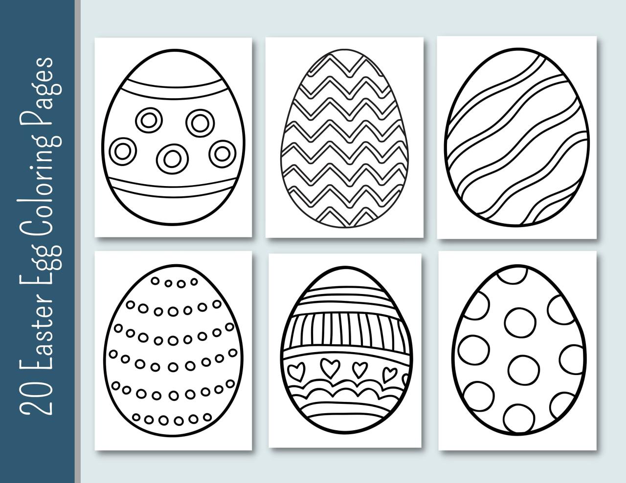 Easter egg coloring pages