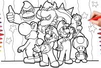 Mario characters coloring pages