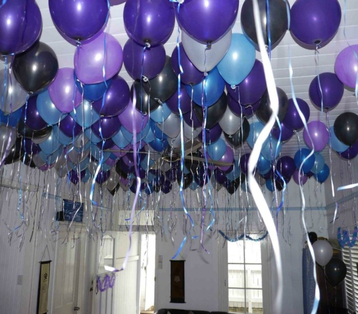 Birthday party balloons decoration