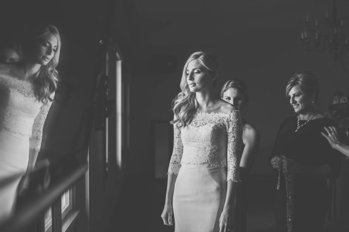 White fitted wedding dress