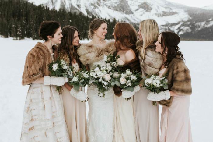 Winter boho wedding dresses