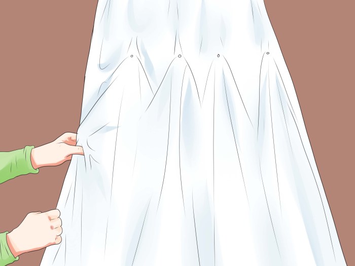 How to make wedding dress bustle