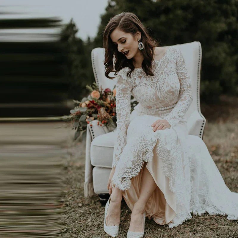 Fall boho wedding guest dress