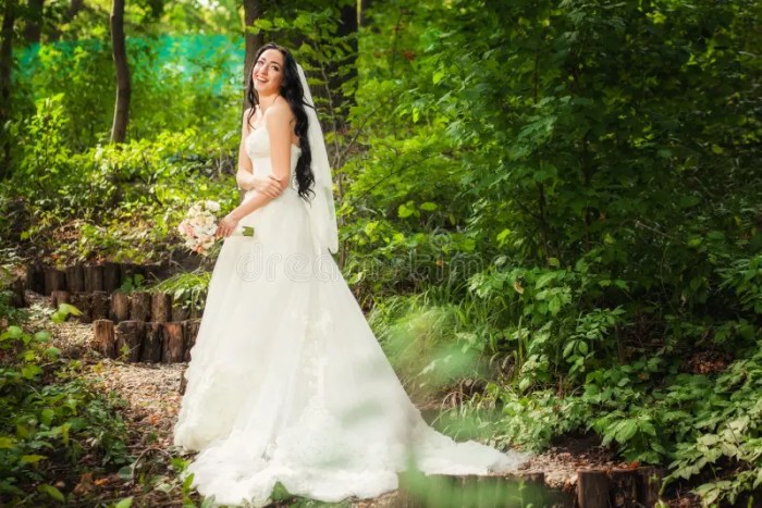 Forest themed wedding dresses