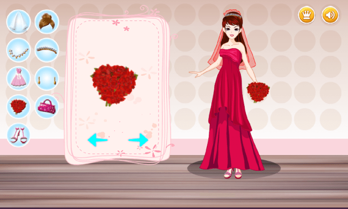 Wedding games bride dress up