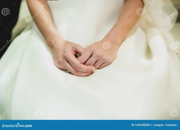 White wedding dress with maroon