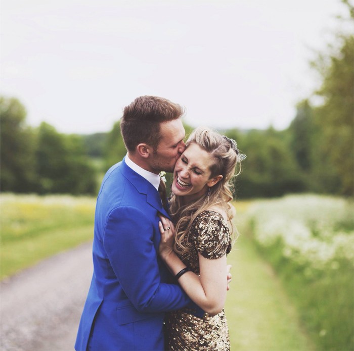 Gold sequin dress wedding