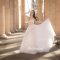 White Wedding Dress with Black Corset