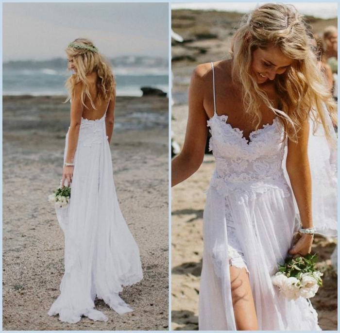 Women's beach wedding dresses