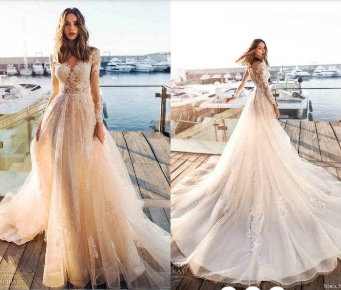 Women beach wedding dress