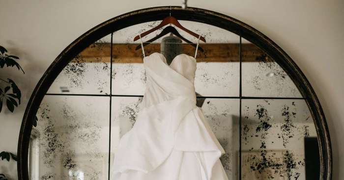 Full length wedding dress shadow box